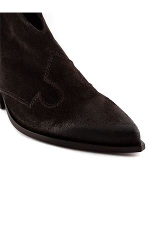 Texan Dark Brown Suede Ankle Boots ELENA IACHI | E2004EBANO